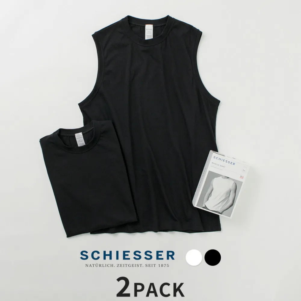 SCHIESSER T-Shirts^/ American Sleeveless 2 Pack T-Shirt