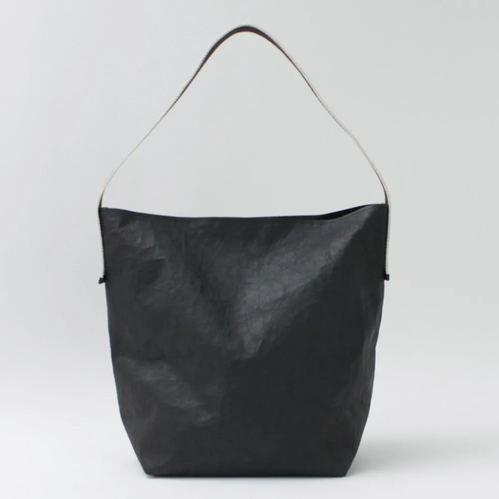 SENTI Shoulder Bags^/ Dyneema Leather Box Type Shoulder Bag black