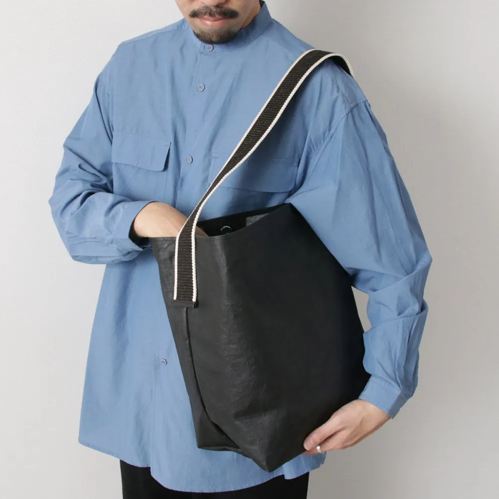 SENTI Shoulder Bags^/ Dyneema Leather Box Type Shoulder Bag black