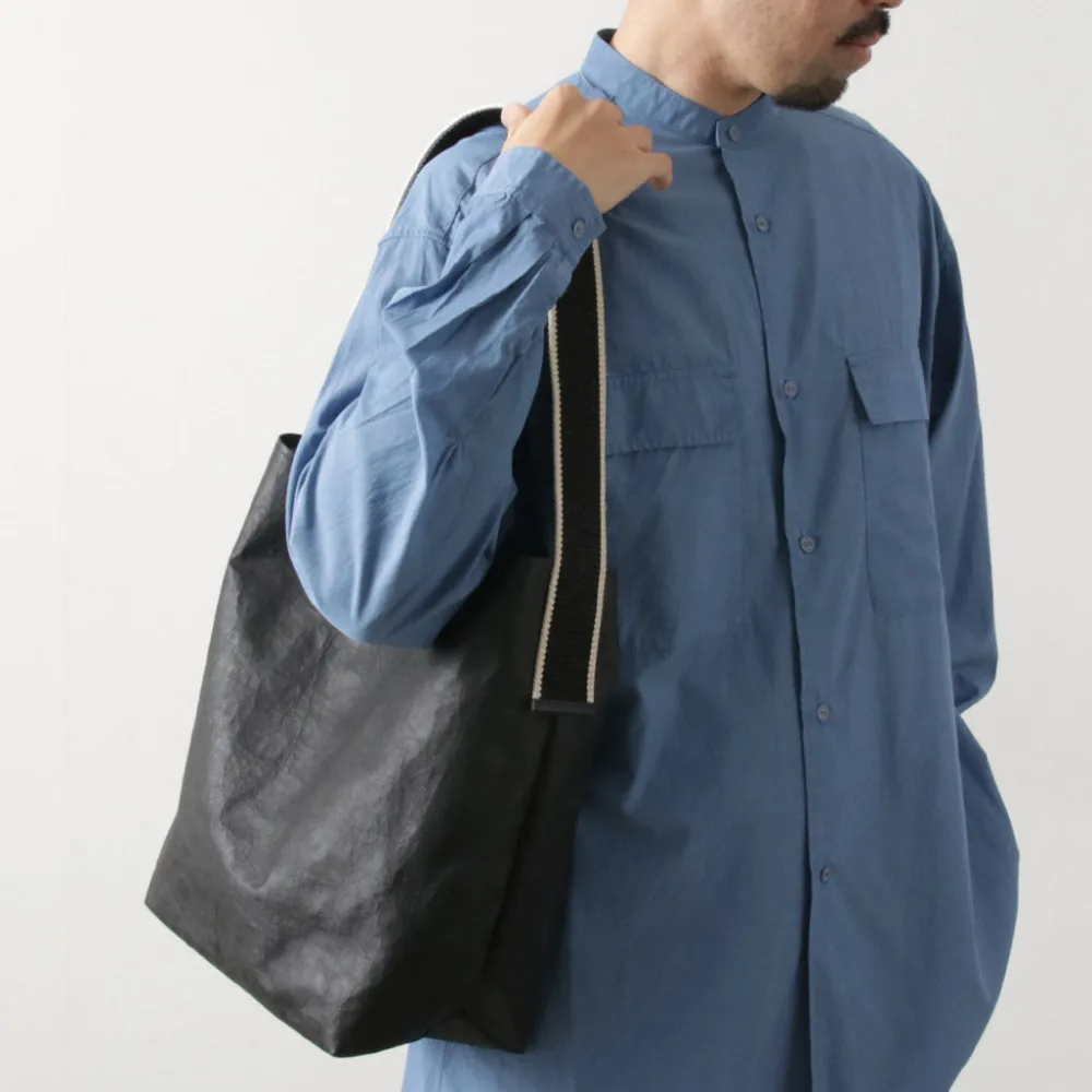 SENTI Shoulder Bags^/ Dyneema Leather Box Type Shoulder Bag black
