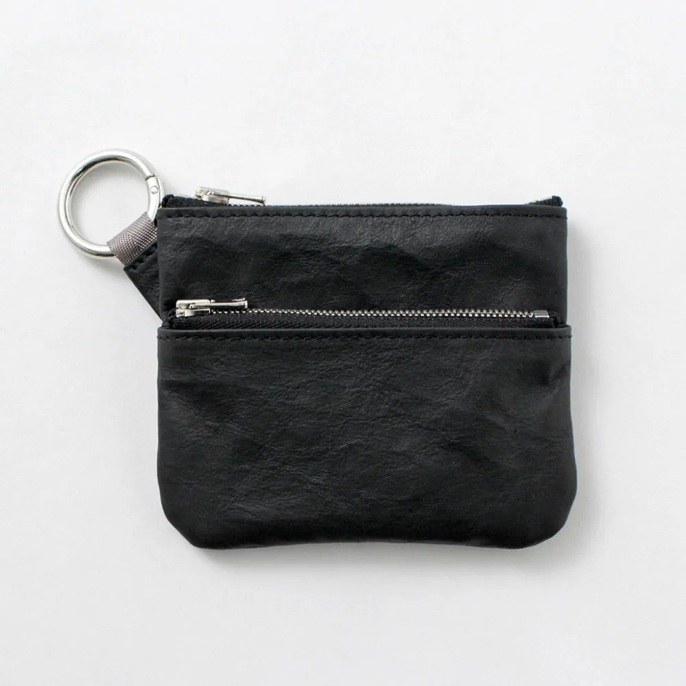 SENTI Other Bags^/ Dyneema Leather Double Zipper Pouch