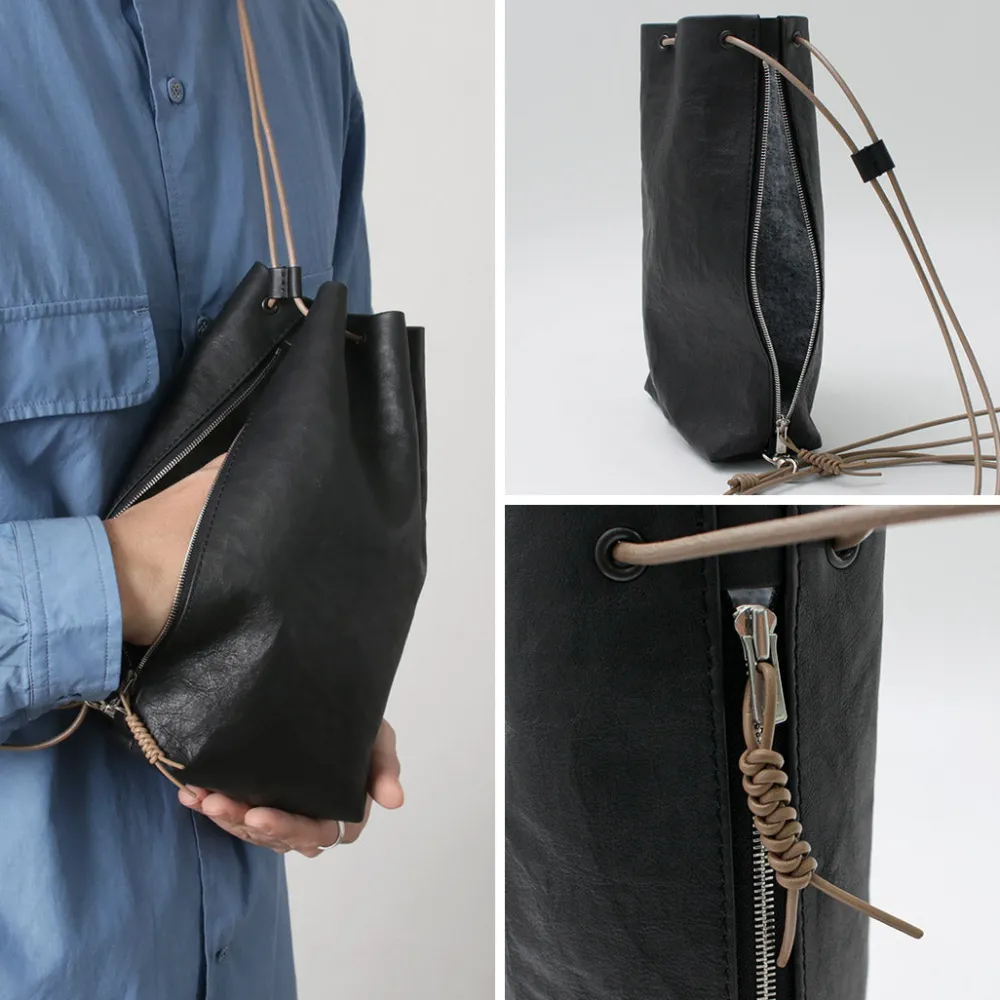 SENTI Shoulder Bags^/ Dyneema Leather Drawstring Bag L