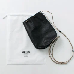 SENTI Shoulder Bags^/ Dyneema Leather Drawstring Bag L