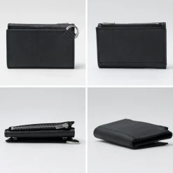 SENTI Wallets^/ Dyneema Leather Trifold Slim Wallet black
