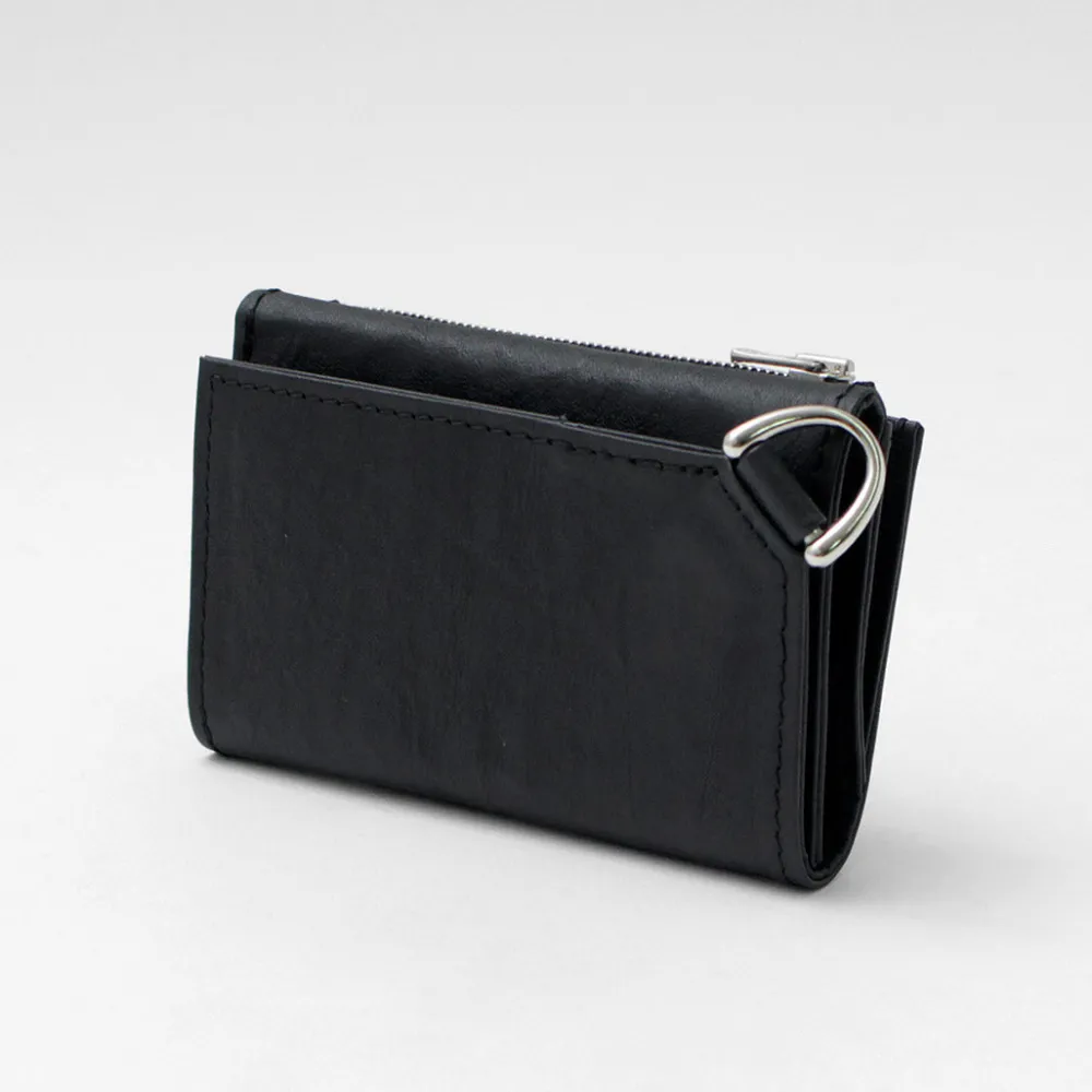 SENTI Wallets^/ Dyneema Leather Trifold Slim Wallet black