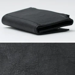 SENTI Wallets^/ Dyneema Leather Trifold Slim Wallet black