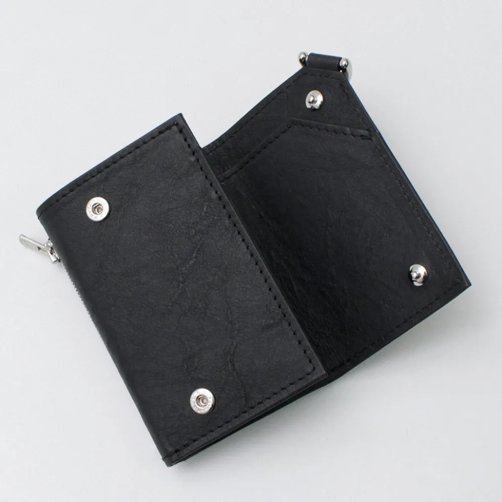 SENTI Wallets^/ Dyneema Leather Trifold Slim Wallet black