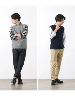 SHETLANDWOOLLENCO Knits^/ Plain Shaggy Dog Crew Neck Knits Vest