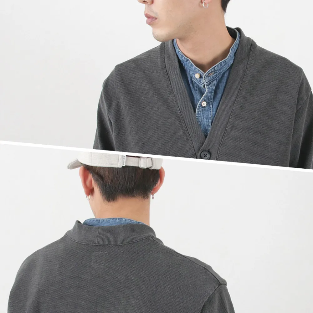 SI Cardigans^/ Moss Stitch Pigment Cardigan