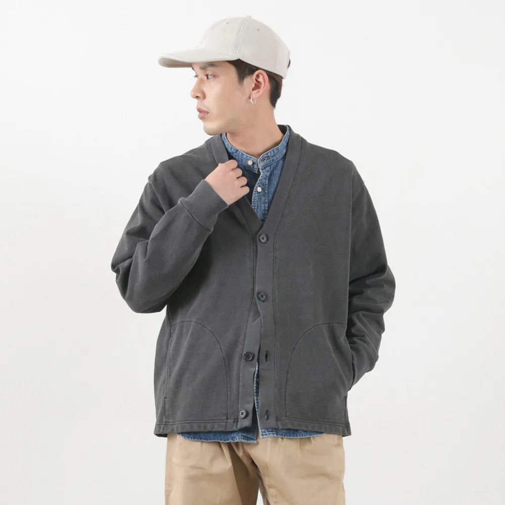 SI Cardigans^/ Moss Stitch Pigment Cardigan