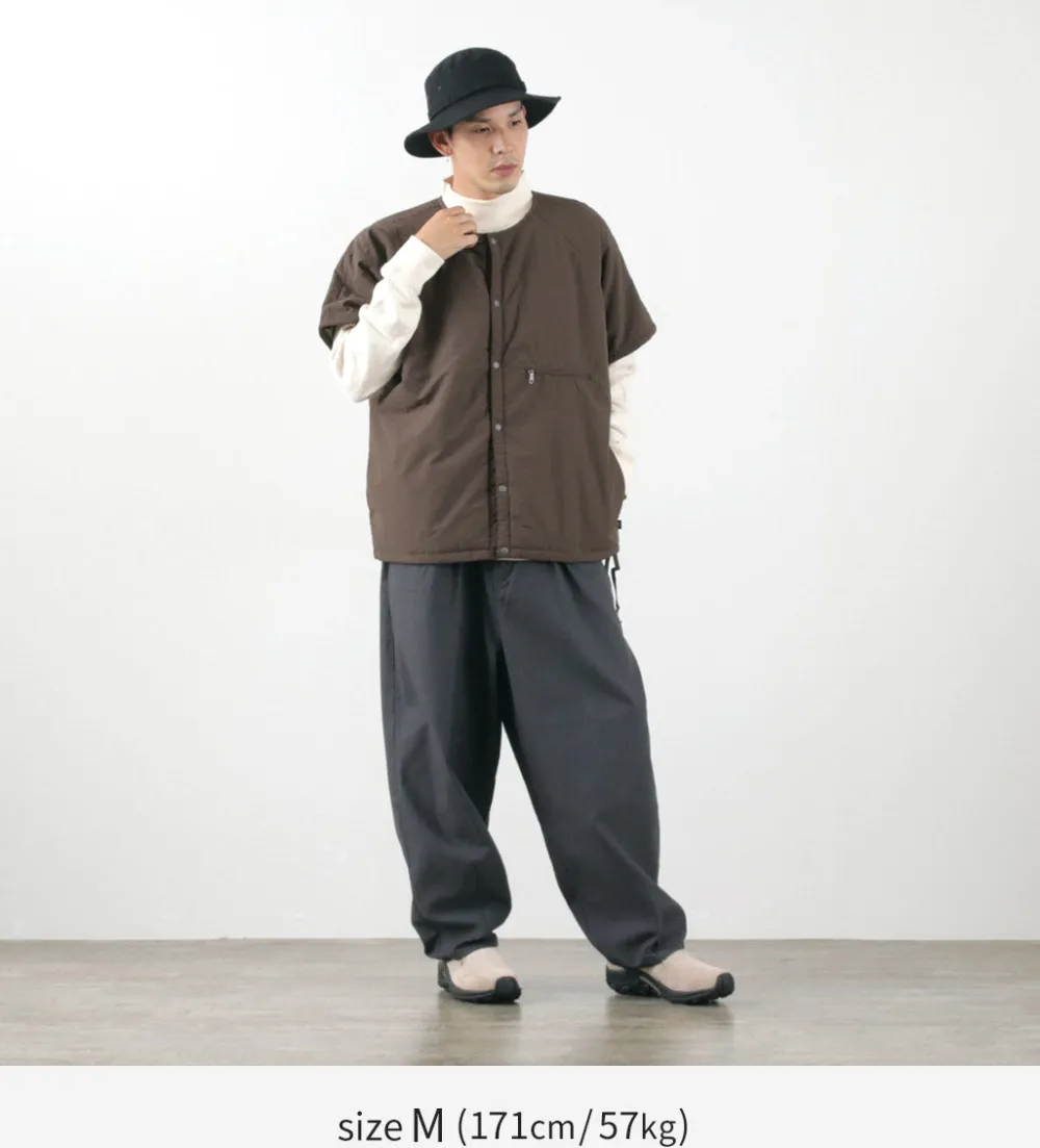 SLOW HANDS Trousers^/ Back Satin Poofy Tuck Pants