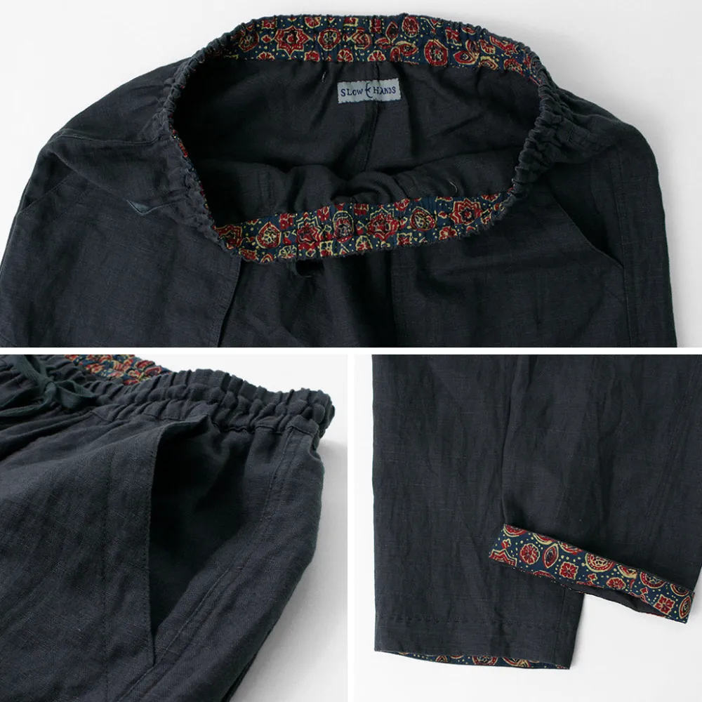 SLOW HANDS Trousers^/ Fine Linen Daytripper Pants