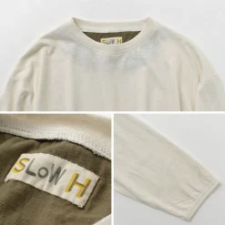 SLOW HANDS T-Shirts^/ Hemp Cotton Crew Neck T-Shirt