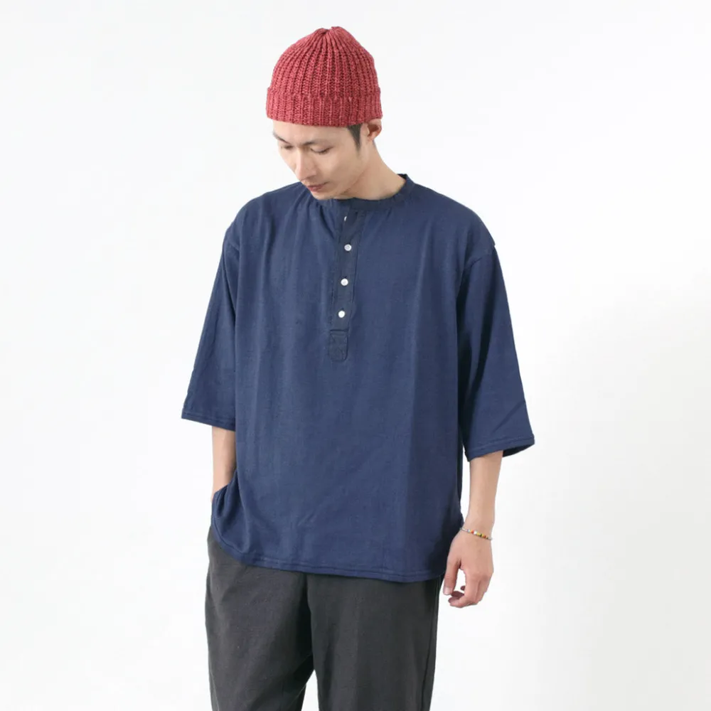 SLOW HANDS T-Shirts^/ Henry Neck Combi T-Shirt