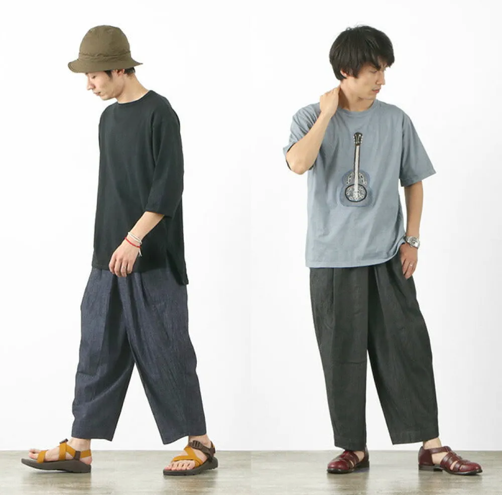 SLOW HANDS Trousers^/ Light Denim Beach Pants
