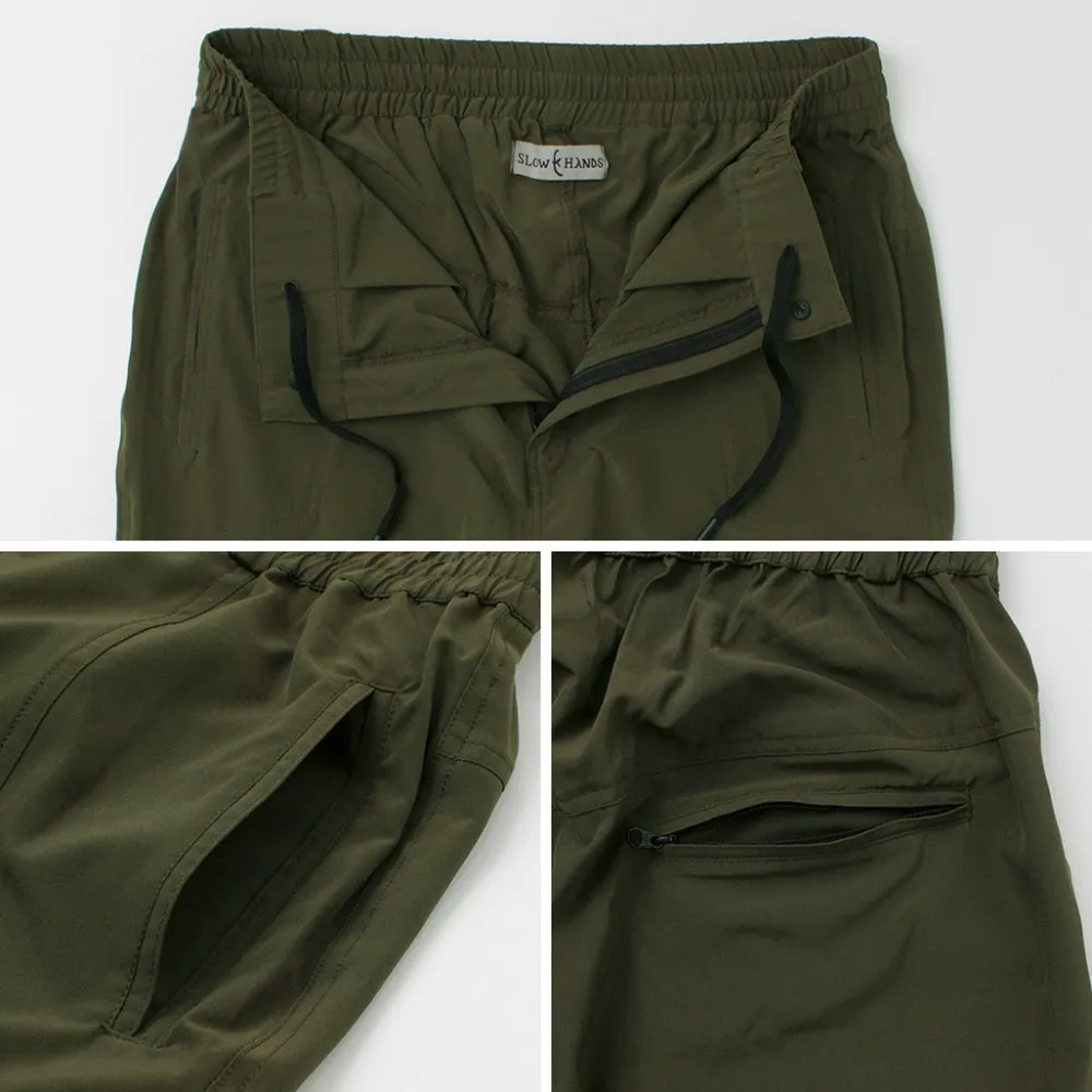 SLOW HANDS Trousers^/ Nylon Stretch Trek Pants