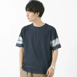SLOW HANDS T-Shirts^/ Tie-Dye Sleeve T-Shirt