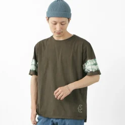 SLOW HANDS T-Shirts^/ Tie-Dye Sleeve T-Shirt