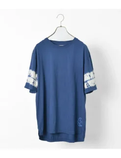 SLOW HANDS T-Shirts^/ Tie-Dye Sleeve T-Shirt