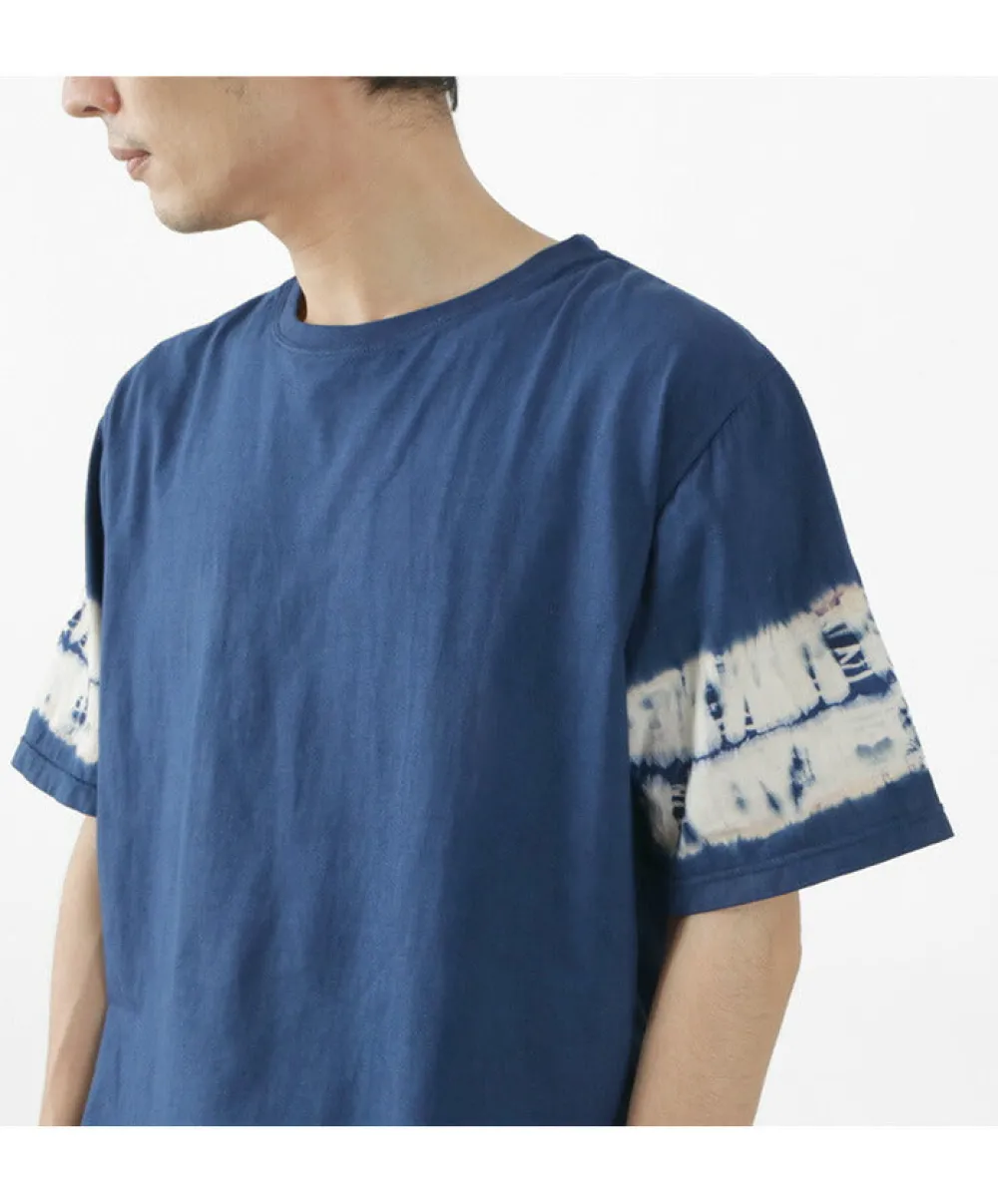 SLOW HANDS T-Shirts^/ Tie-Dye Sleeve T-Shirt