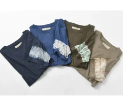 SLOW HANDS T-Shirts^/ Tie-Dye Sleeve T-Shirt