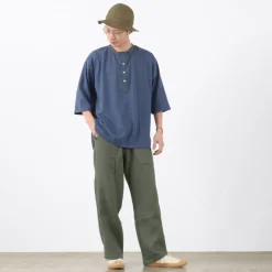 SLOW HANDS Trousers^/ Triple gauze tuck work trousers