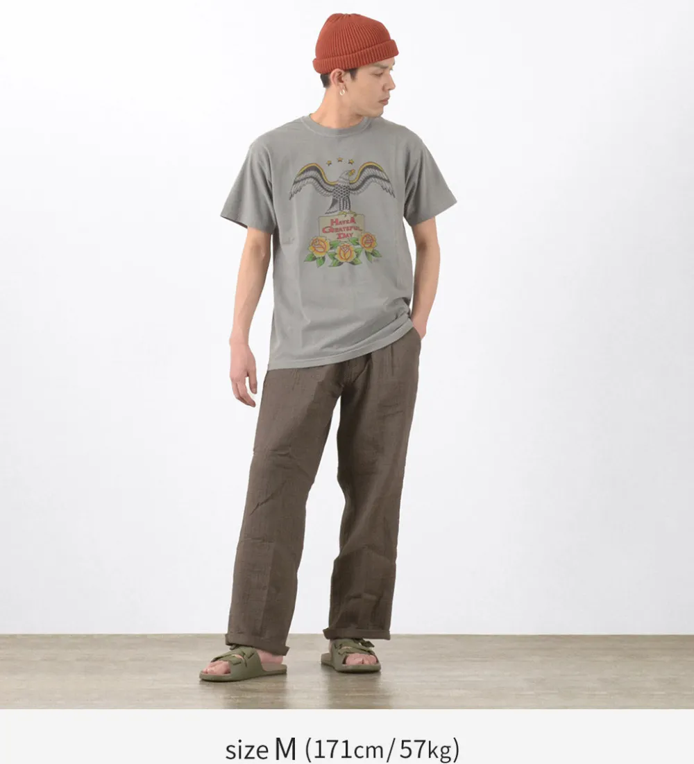 SLOW HANDS Trousers^/ Triple gauze tuck work trousers