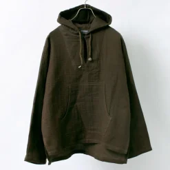SLOW HANDS Sweatshirts^/ Triple gauze Mexican parka