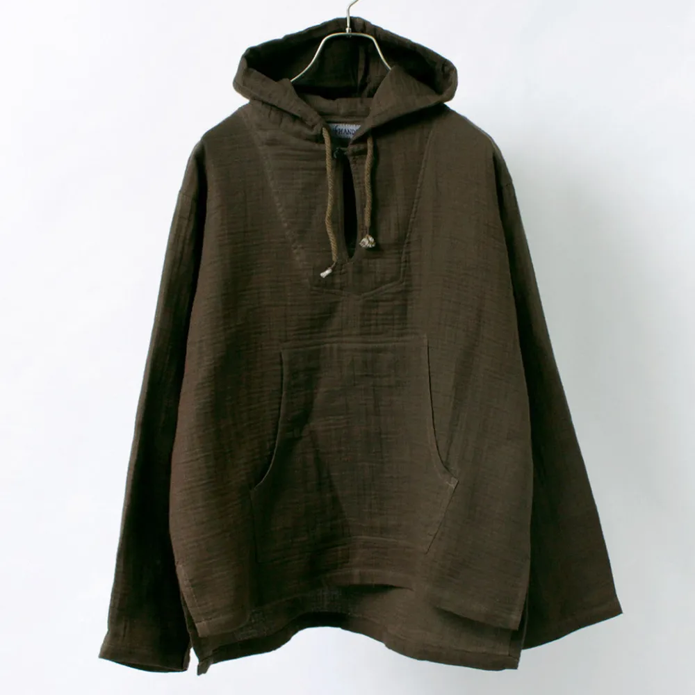 SLOW HANDS Sweatshirts^/ Triple gauze Mexican parka