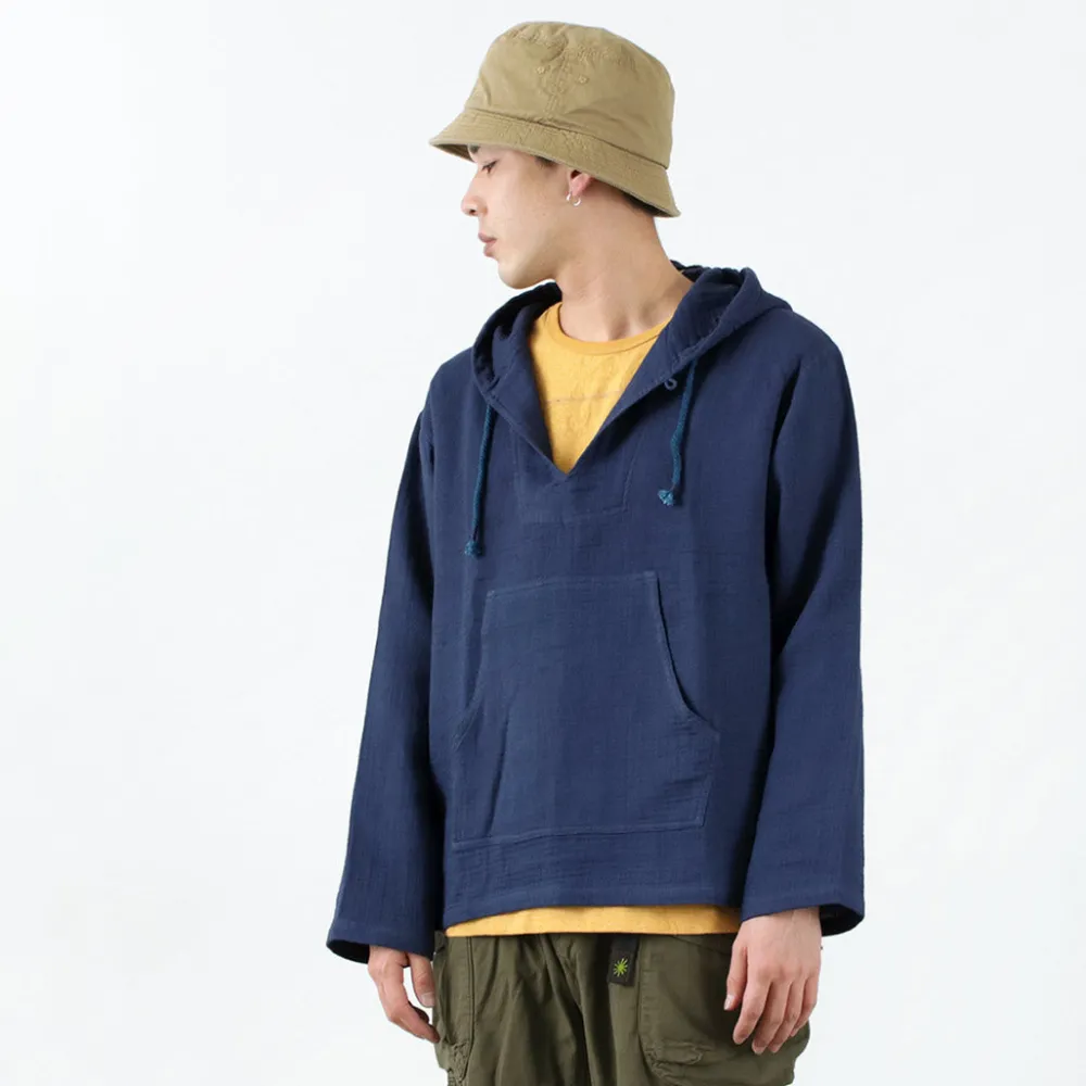 SLOW HANDS Sweatshirts^/ Triple gauze Mexican parka