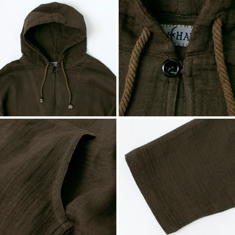 SLOW HANDS Sweatshirts^/ Triple gauze Mexican parka