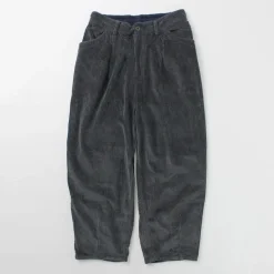 SLOW HANDS Trousers^/ Wide Corduroy Poofy Tuck Pants