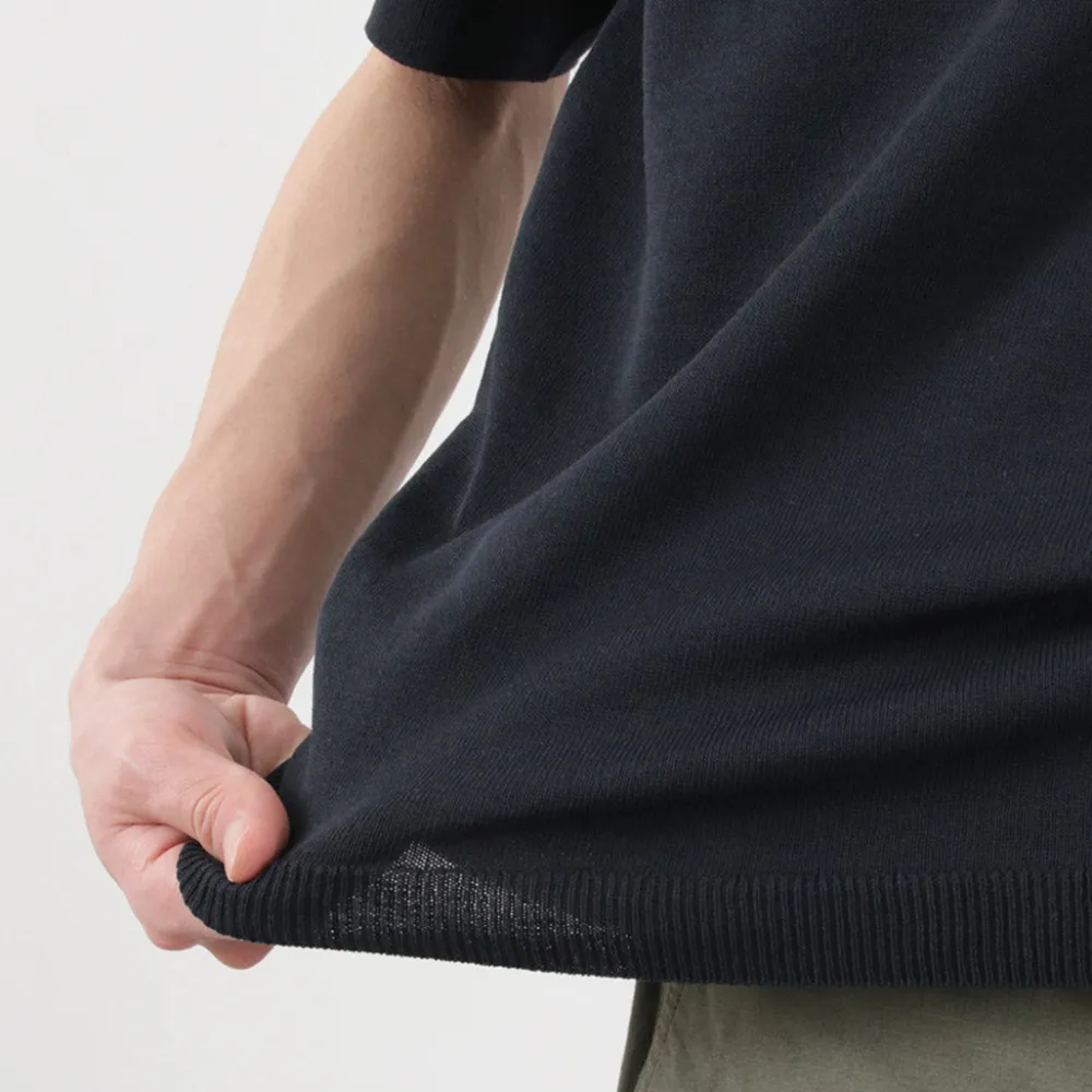 SOGLIA T-Shirts^/ Cotton Fitted Seamless Knit Tee