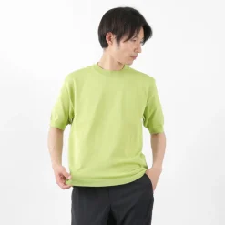 SOGLIA T-Shirts^/ Cotton Fitted Seamless Knit Tee