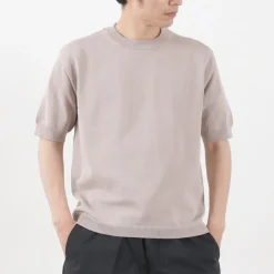 SOGLIA T-Shirts^/ Cotton Fitted Seamless Knit Tee