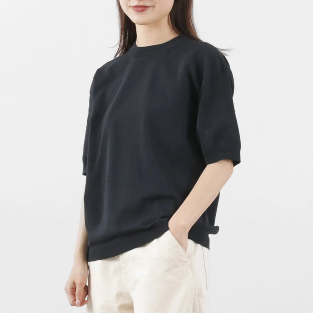 SOGLIA T-Shirts^/ Cotton Fitted Seamless Knit Tee