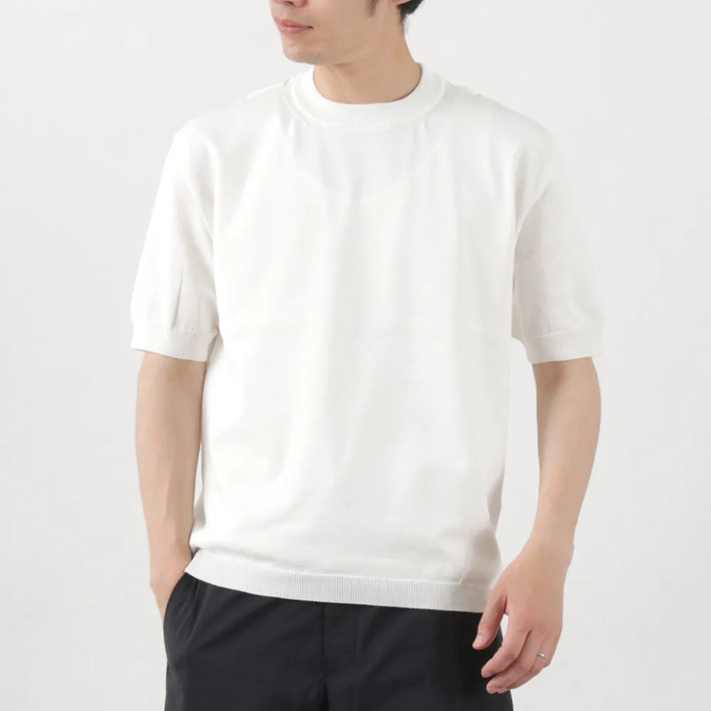 SOGLIA T-Shirts^/ Cotton Fitted Seamless Knit Tee
