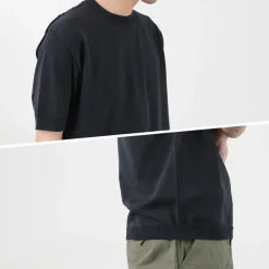 SOGLIA T-Shirts^/ Cotton Fitted Seamless Knit Tee