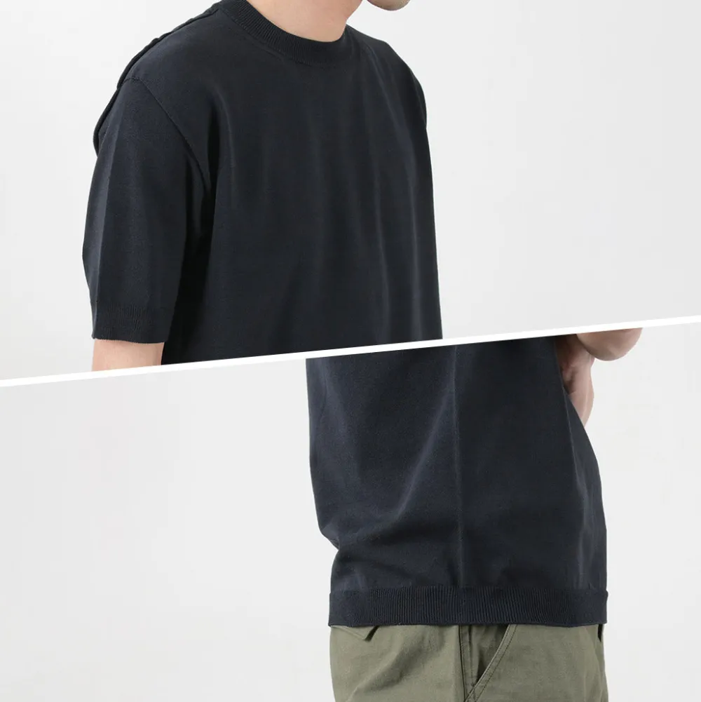 SOGLIA T-Shirts^/ Cotton Fitted Seamless Knit Tee
