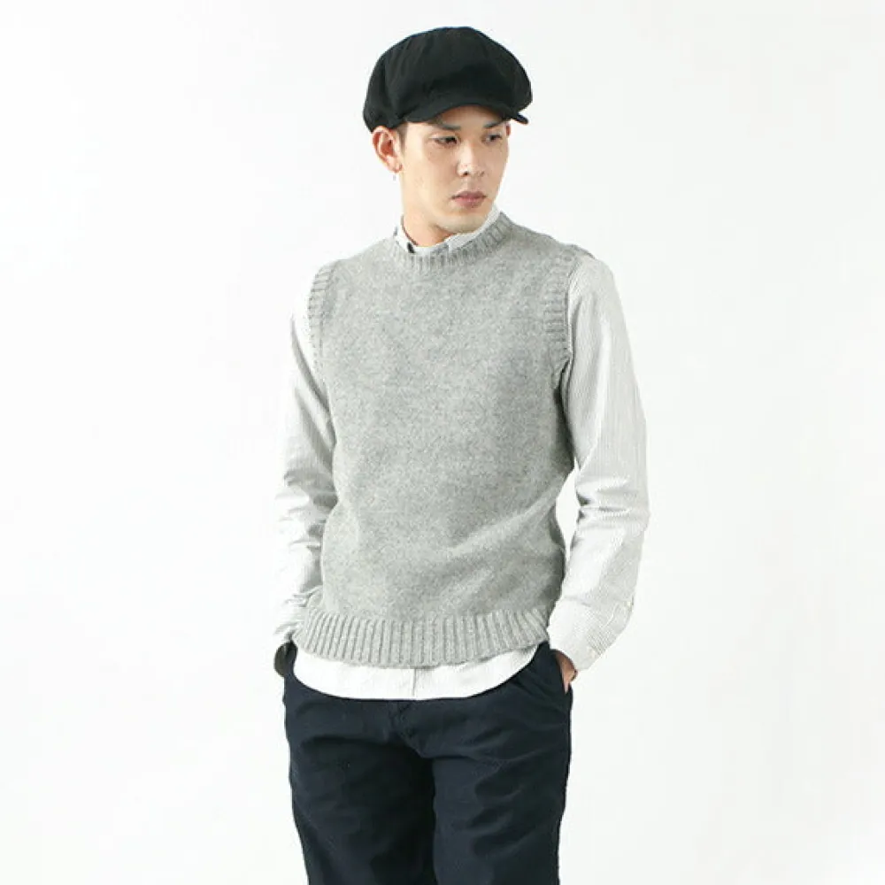 SOGLIA Knits^/ LANDNOAH British Wool Crew Neck Knitted Vest
