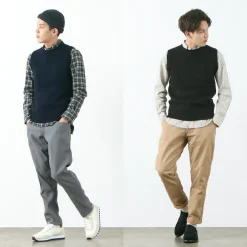 SOGLIA Knits^/ LANDNOAH British Wool Crew Neck Knitted Vest