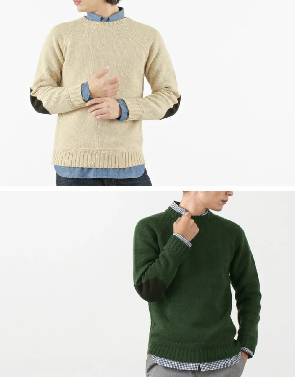 SOGLIA Knits^/ LANDNOAHBritish Wool Crewneck Sweater