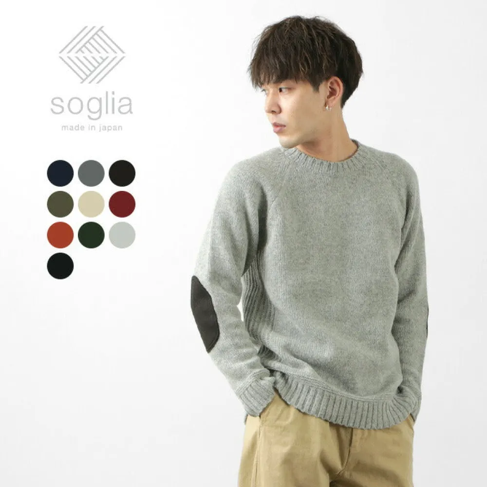 SOGLIA Knits^/ LANDNOAHBritish Wool Crewneck Sweater