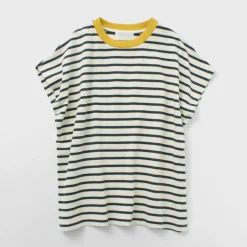SOGLIA T-Shirts^/ Open End French Sleeve T-Shirt Striped