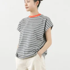 SOGLIA T-Shirts^/ Open End French Sleeve T-Shirt Striped