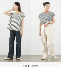 SOGLIA T-Shirts^/ Open End French Sleeve T-Shirt Striped