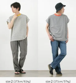 SOGLIA T-Shirts^/ Open End French Sleeve T-Shirt Striped