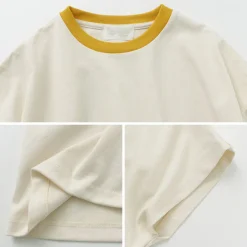 SOGLIA T-Shirts^/ Open Ended French Sleeve T-Shirt Solid