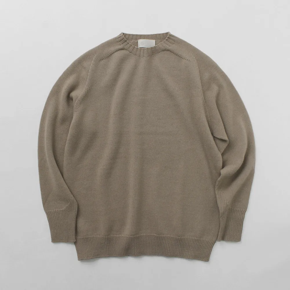 SOGLIA Knits^/ Weaners Seamless Merino Wool Crew Neck Sweater