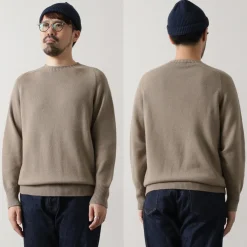 SOGLIA Knits^/ Weaners Seamless Merino Wool Crew Neck Sweater